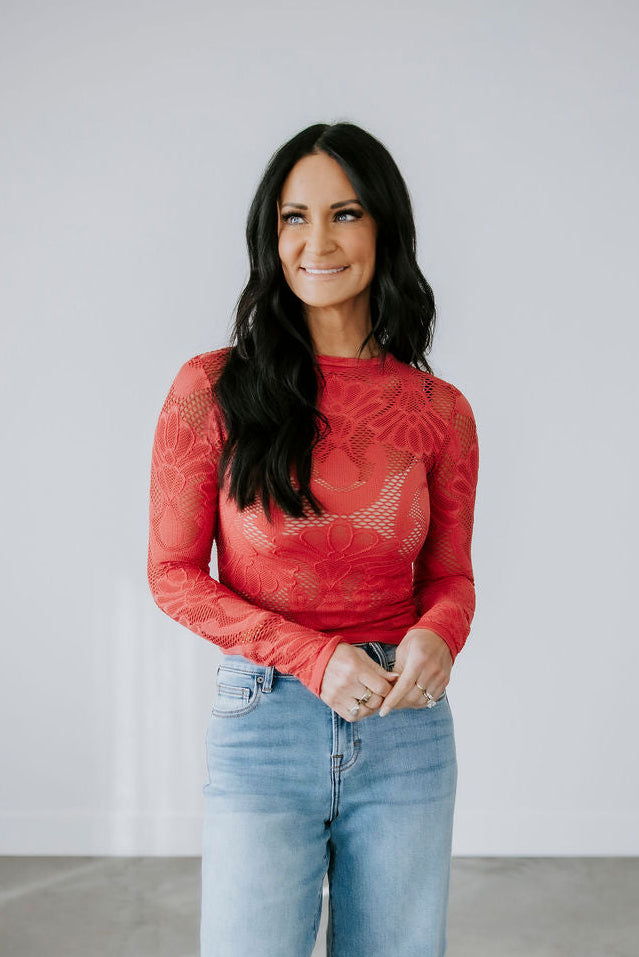 Rachelle Mesh Top