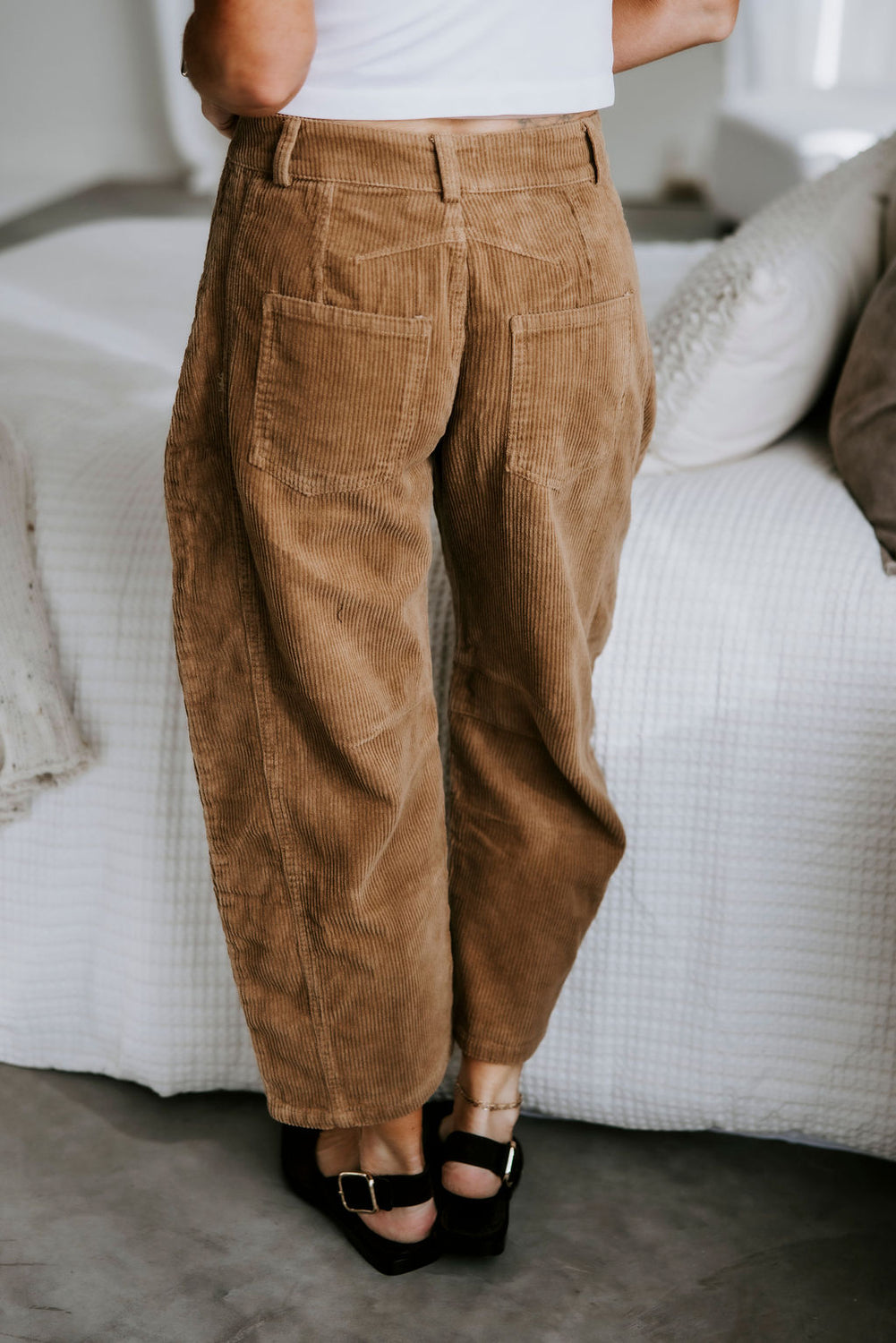 Cassidie Corduroy Barrel Pants