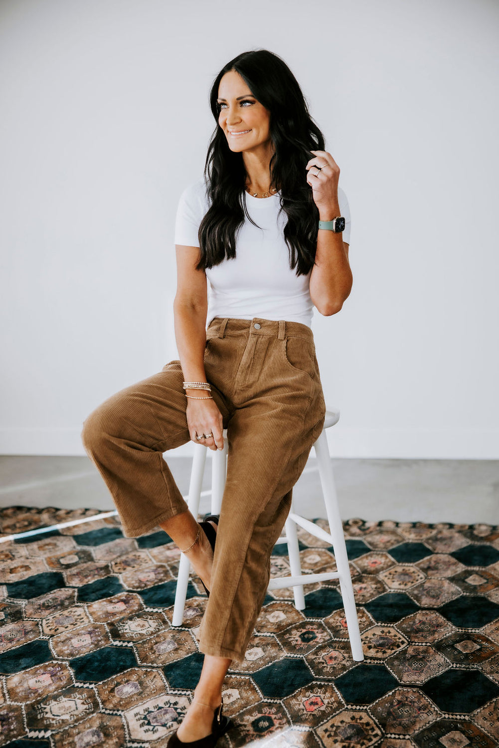 Cassidie Corduroy Barrel Pants